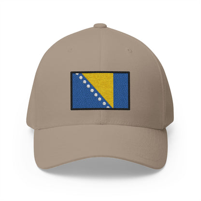 Flag: Bosnia & Herzegovina Emoji Khaki Cap – Premium by Capmoji