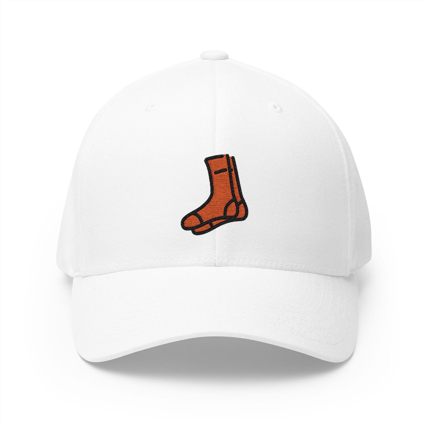 Socks Emoji White Cap – Premium by Capmoji