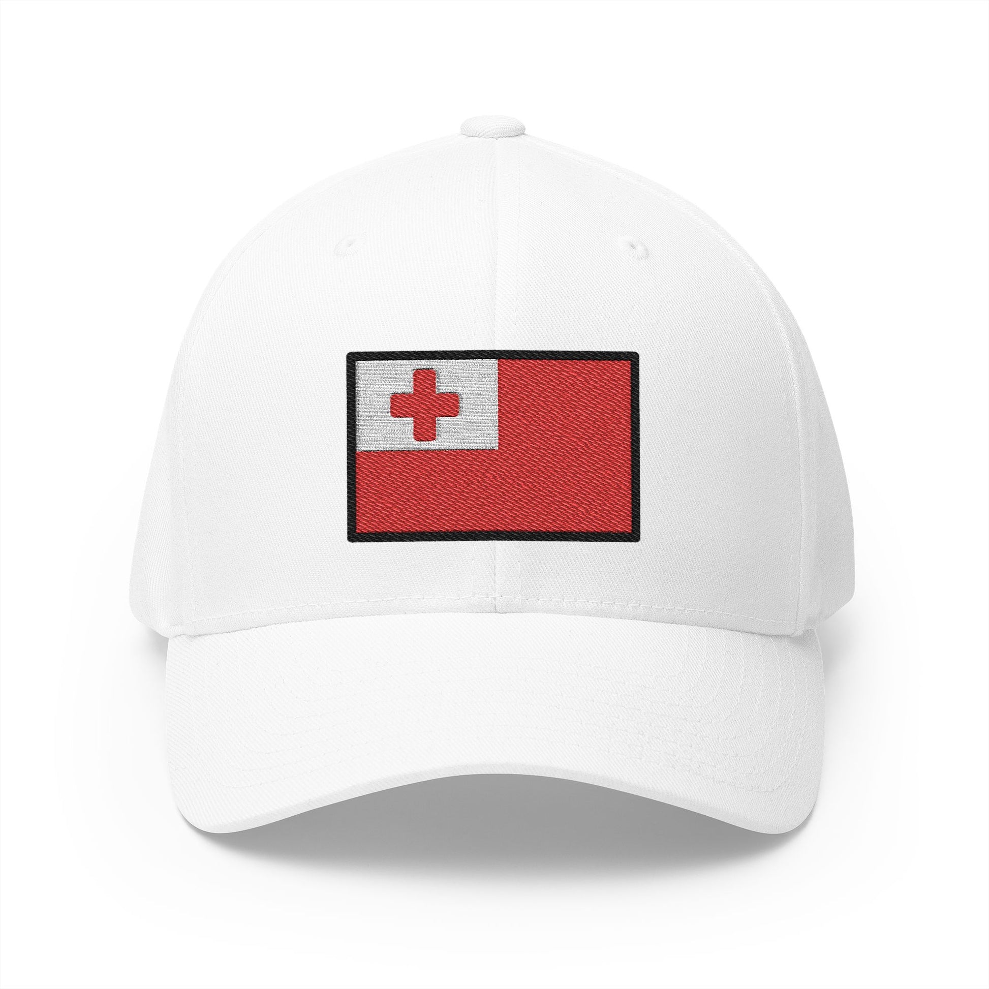Flag: Tonga Emoji White Cap – Premium by Capmoji