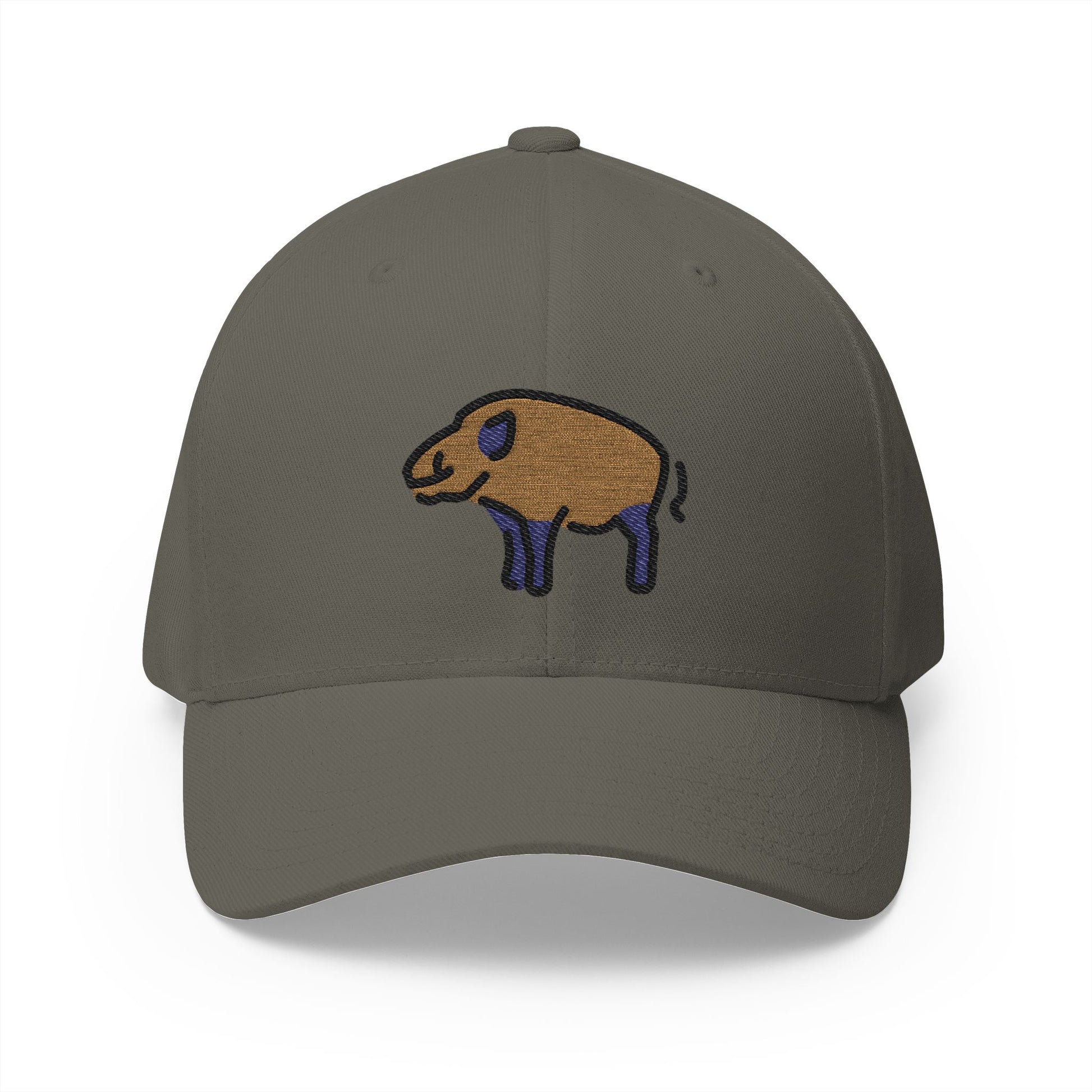 Boar Emoji Olive Cap – Premium by Capmoji