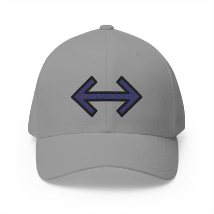 Left Right Black Arrow Emoji Grey Cap – Premium by Capmoji