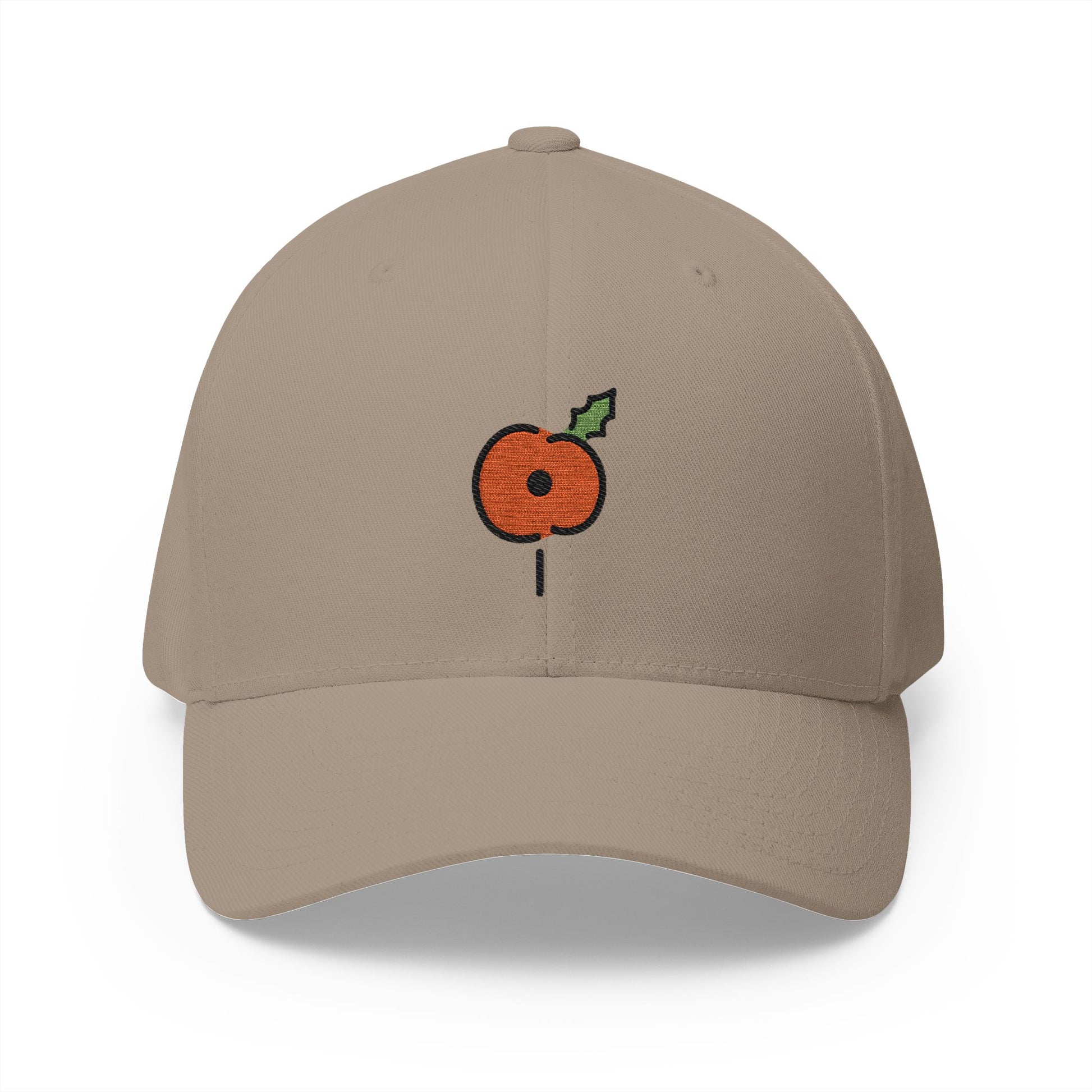 Poppy Emoji Khaki Cap – Premium by Capmoji
