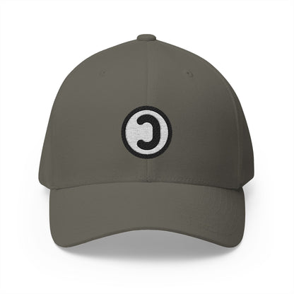 Copyleft Symbol Emoji Olive Cap – Premium by Capmoji