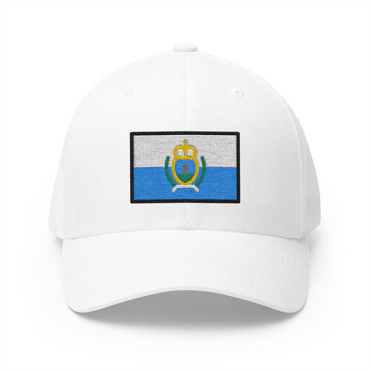 Flag: San Marino Emoji White Cap – Premium by Capmoji