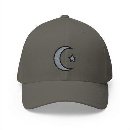 Star And Crescent Emoji Olive Cap – Premium by Capmoji