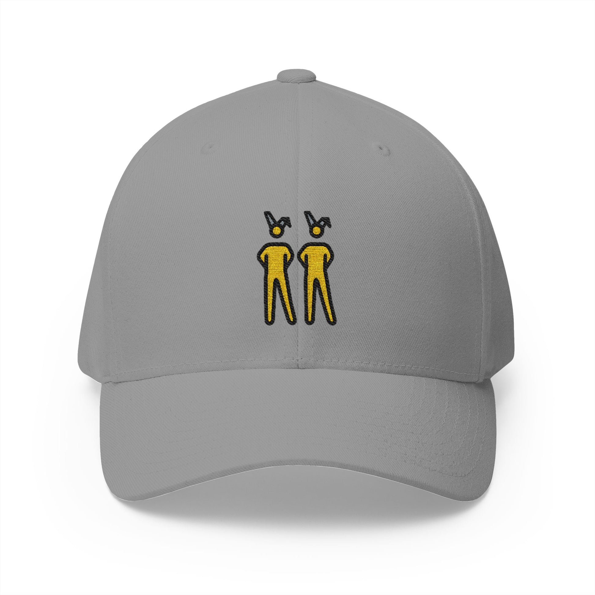Men With Bunny Ears Emoji Grey Cap – Premium by Capmoji