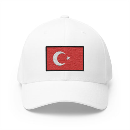 Flag: Türkiye Emoji White Cap – Premium by Capmoji
