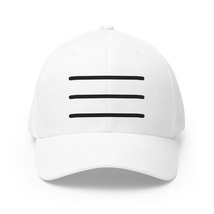 Hamburger Menu Emoji White Cap – Premium by Capmoji