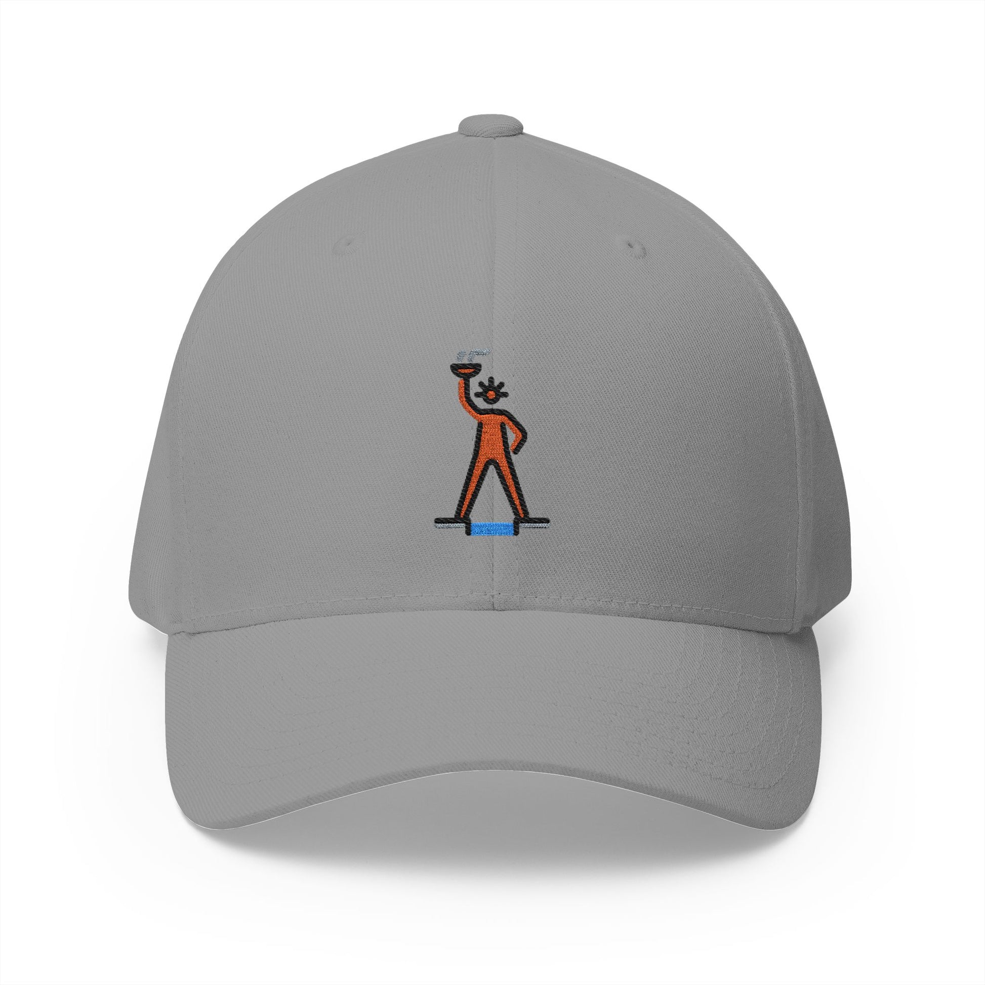 Colossus Of Rhodes Emoji Grey Cap – Premium by Capmoji