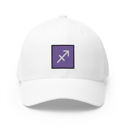 Sagittarius Emoji White Cap – Premium by Capmoji