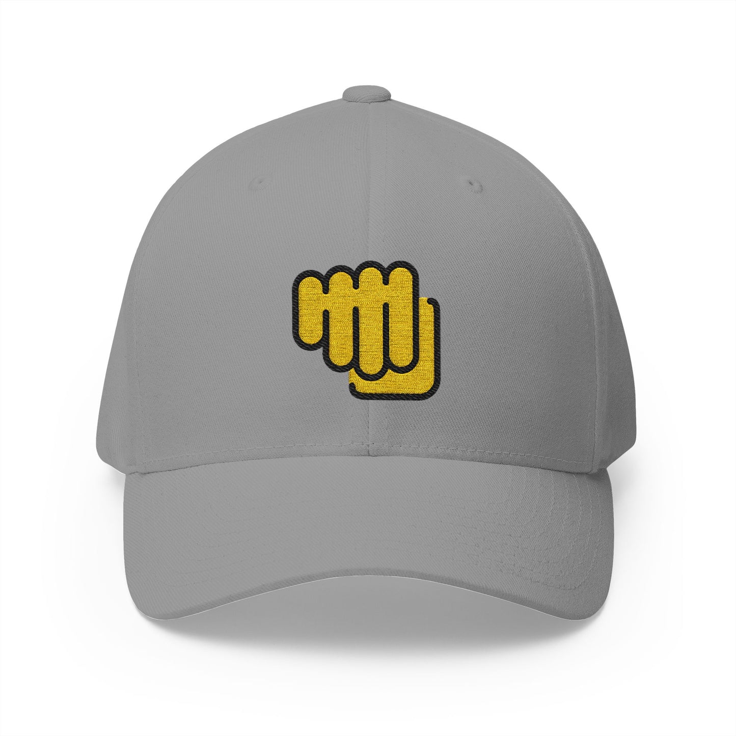 Oncoming Fist Emoji Grey Cap – Premium by Capmoji