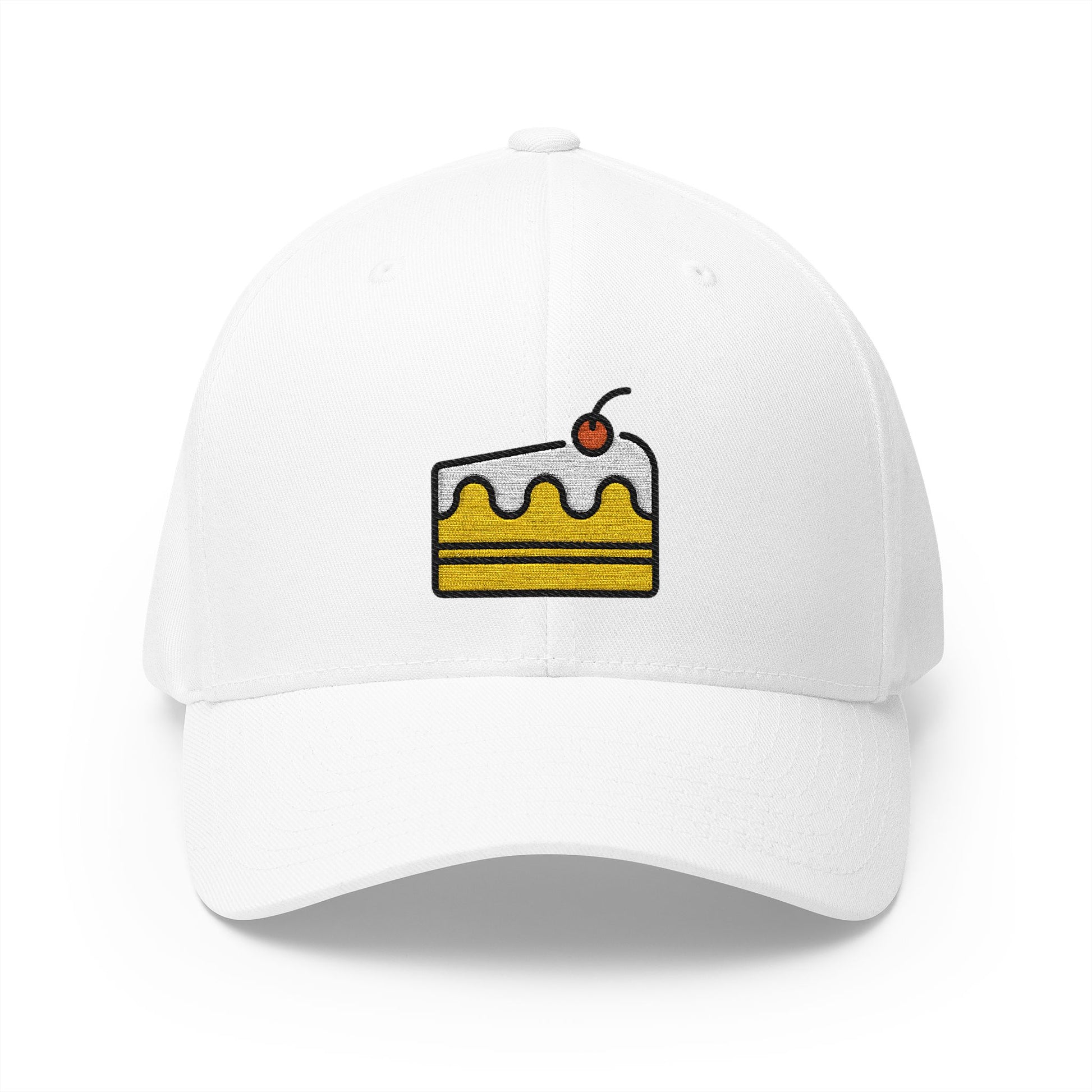 Shortcake Emoji White Cap – Premium by Capmoji
