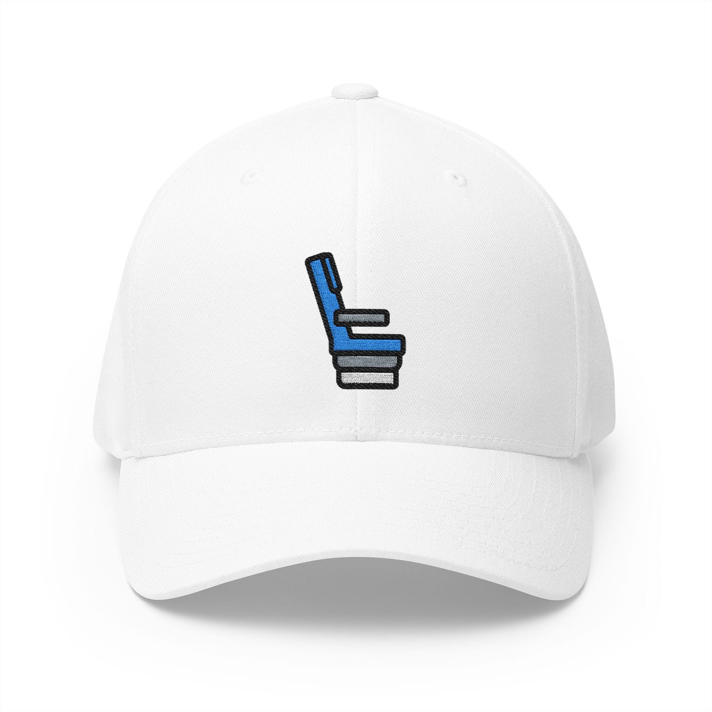 Seat Emoji White Cap – Premium by Capmoji
