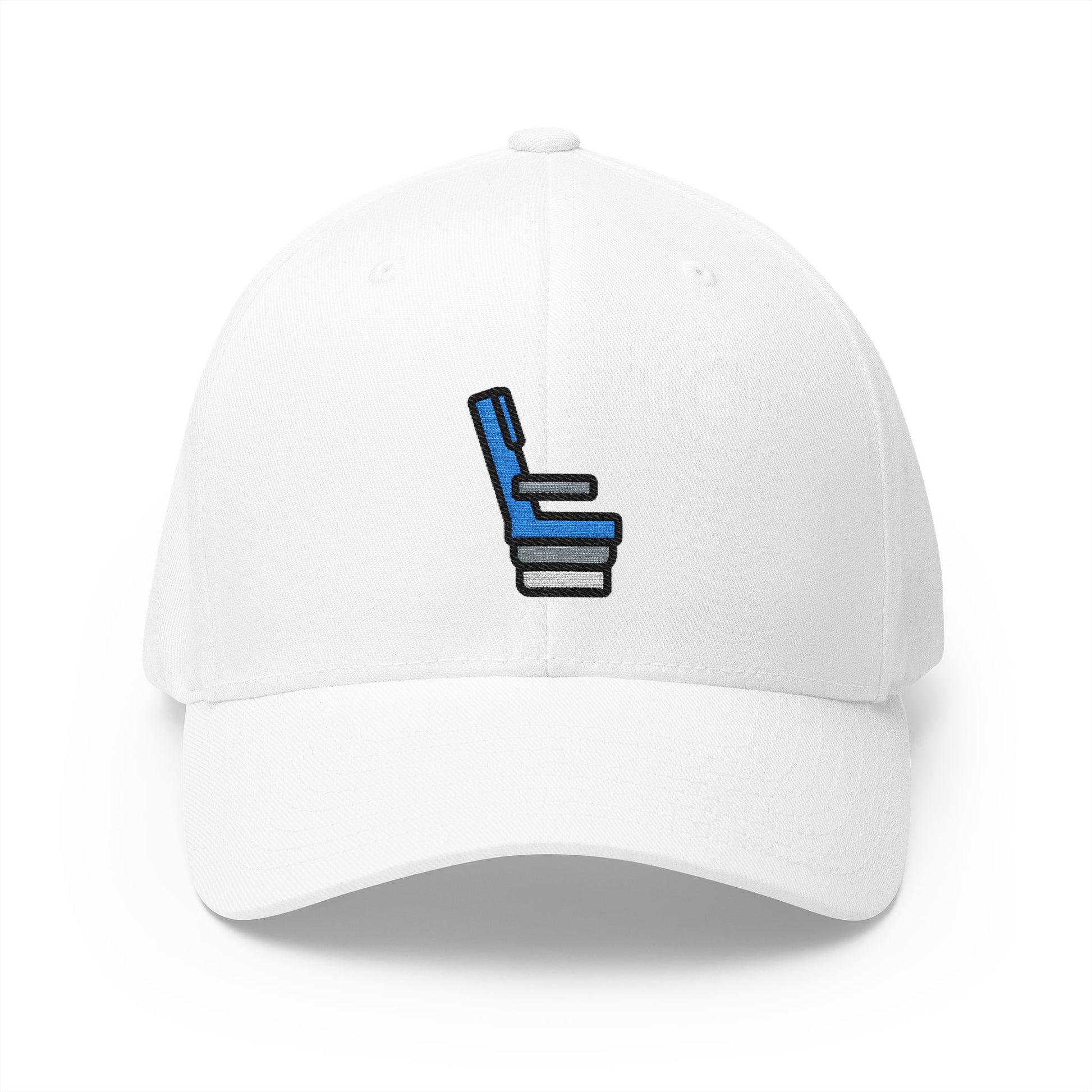 Seat Emoji White Cap – Premium by Capmoji