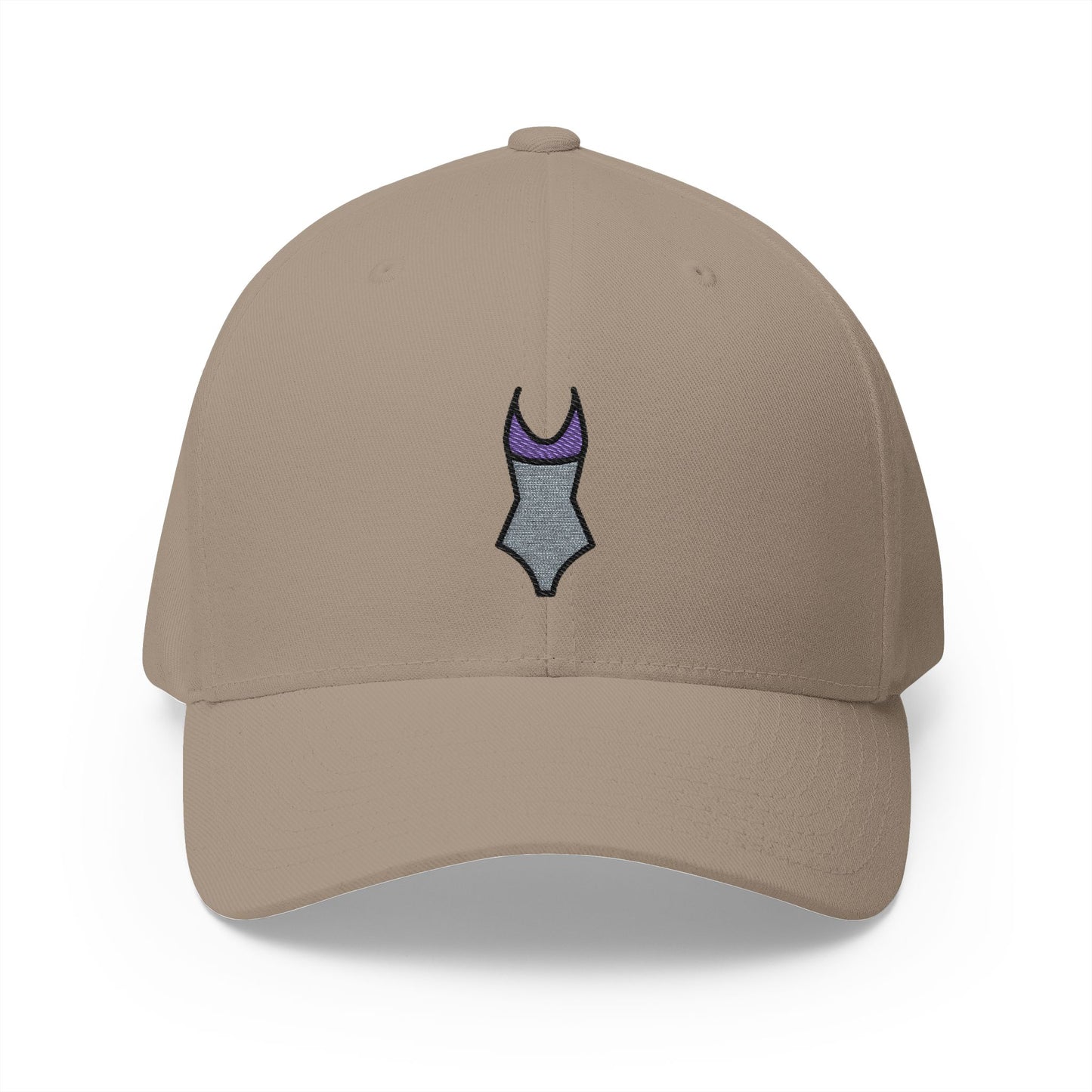 One-Piece Swimsuit Emoji Khaki Cap – Premium by Capmoji