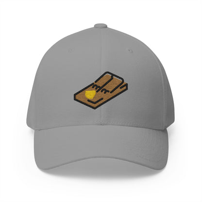 Mouse Trap Emoji Grey Cap – Premium by Capmoji